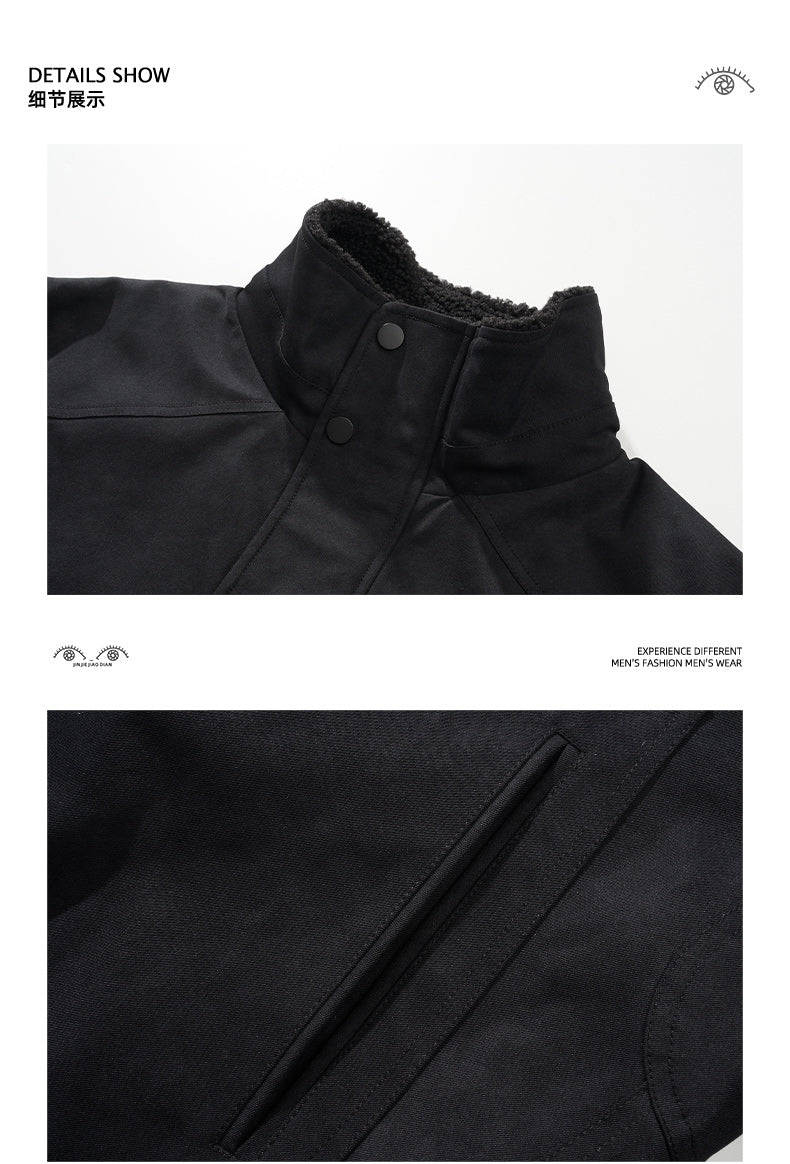 Detroit Heavyweight Lamb-Wool Workwear Jacket – Insulated Cotton Coat (Unisex)