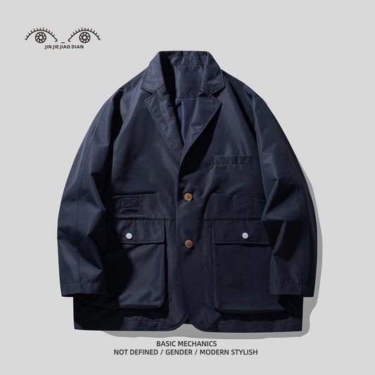 Imported High-End Notched Lapel Blazer - Loose Casual Suit Jacket (Men)