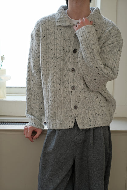 Coke Life CARPEM Winter Sweater Coat - Lazy Style Braided Wool Knit Unique Design Top