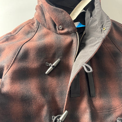 Japanese Retro Plaid Wool Hooded Coat - Thickened Warm Winter Jacket