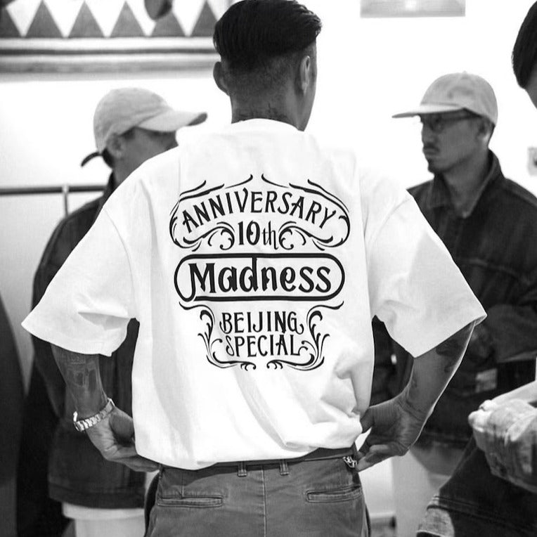 Heavy Short-Sleeved T-shirt Japanese-Style Retro