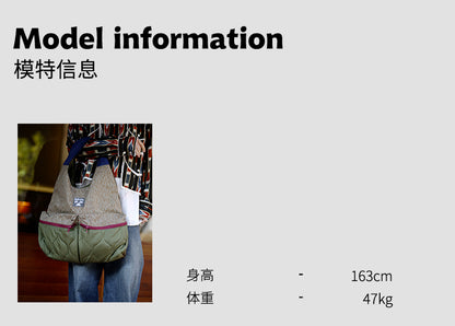 Original 2025 Spring New Retro Patchwork Design Single Shoulder Handbag Large Capacity Commuter Bag