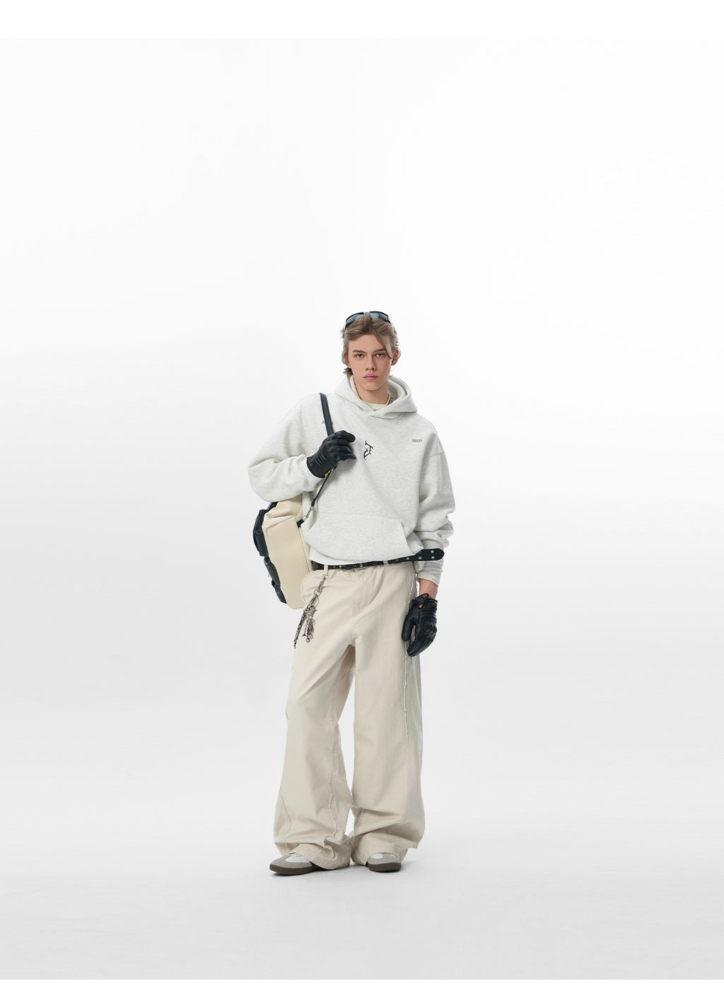 “J” Gothic Letter Hoodie – American High-Street Heavyweight Sweater