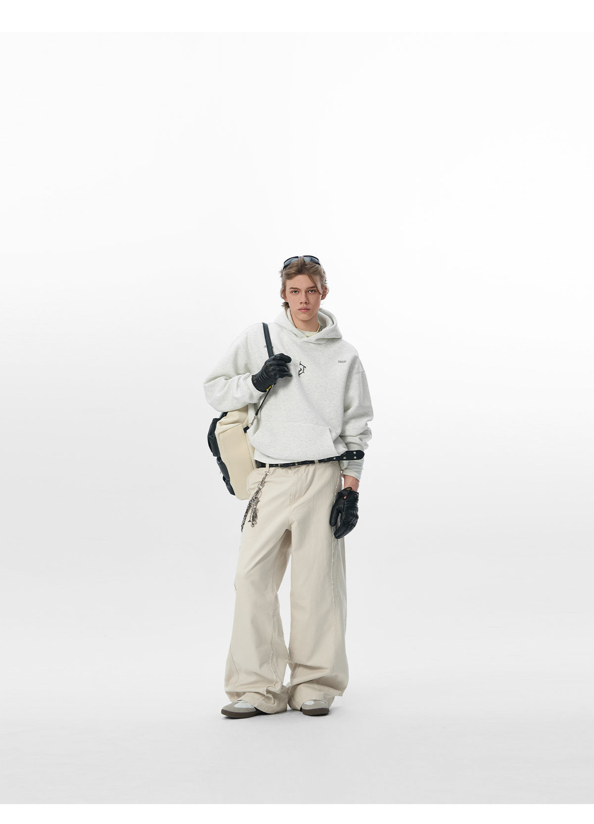 “J” Gothic Letter Hoodie – American High-Street Heavyweight Sweater