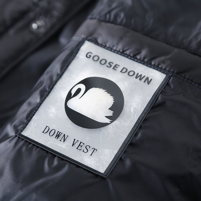 Men's 90% White Goose Down Vest - Export Overstock Warm Winter Inner Liner Waistcoat