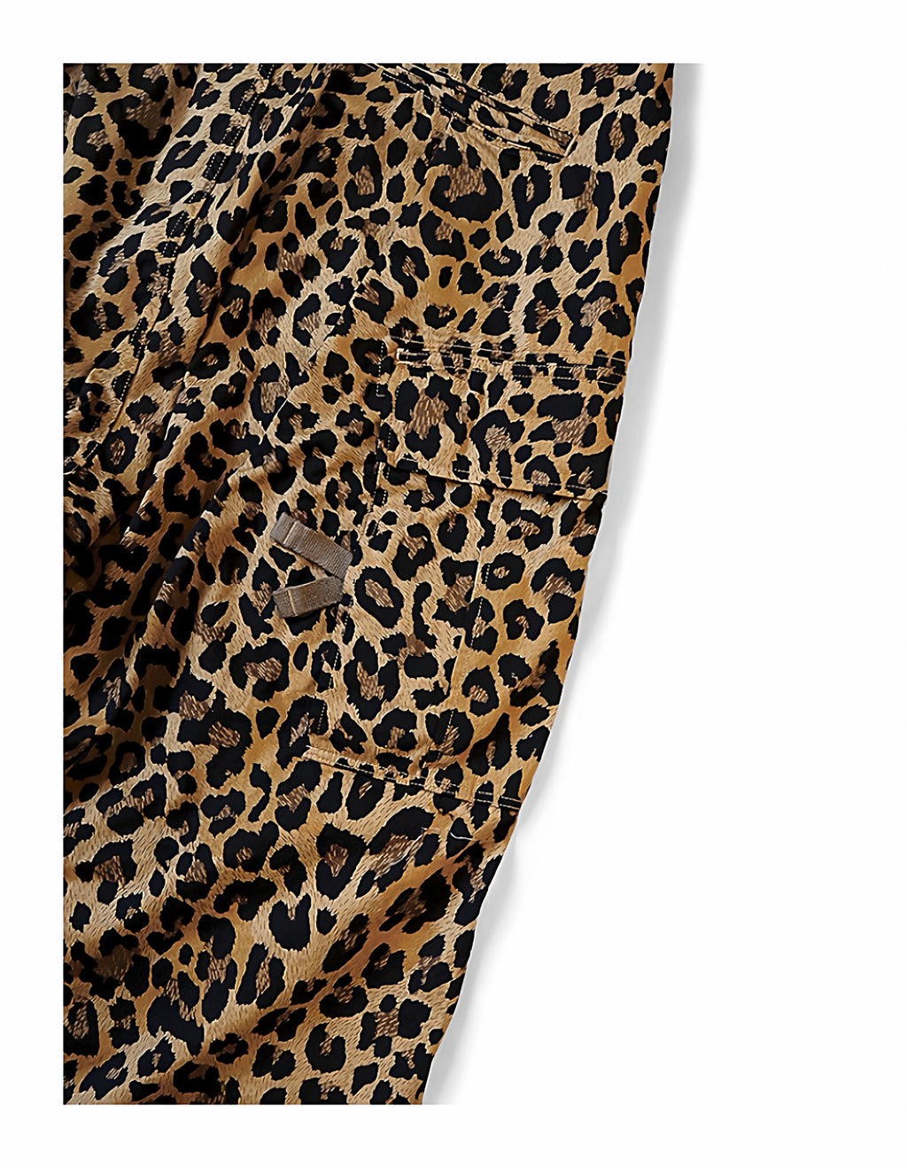 25AW Japanese Retro Casual Leopard Print Cargo Paratrooper Pants Casual Long Pants