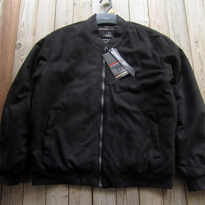 Men's Foreign Trade Original Ultra-Thick Suede Jacket - Skin-Friendly Soft Stretch Warm Cotton Coat