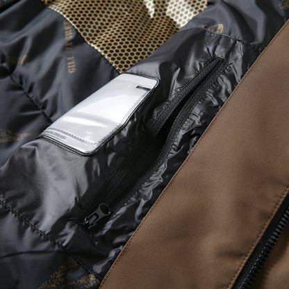 Men's Plus Size Export Overstock Down Jacket - Thickened High-Puff Hooded Mid-Length Cold-Resistant Coat