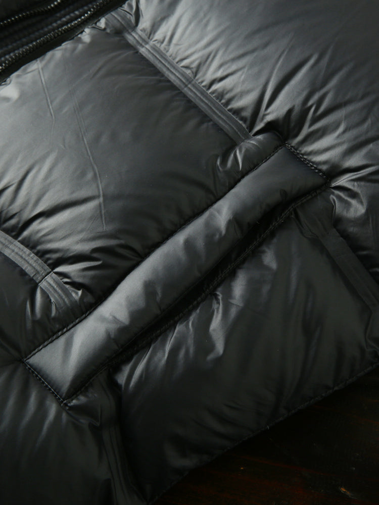 Men's 90% White Duck Down Stand Collar Vest - Autumn Winter Fully Glued High-Fluffiness Warm Jacket