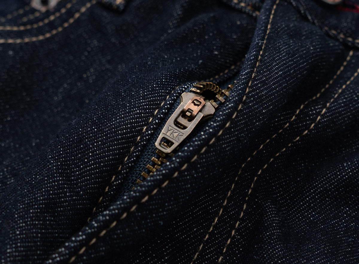 Patchwork Jeans – Contrast Stitch Straight Leg | Yamalinclothes