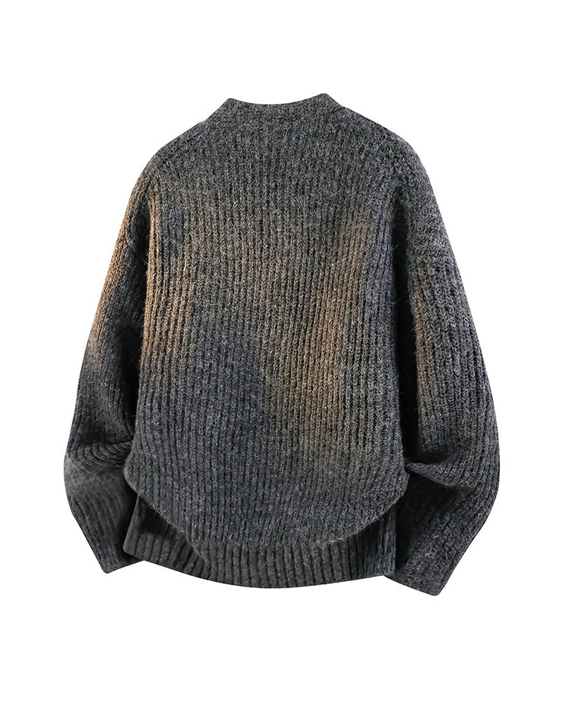 Japanese Woolen Knit Cardigan – Lazy Style Men's Sweater – Japanese vintage | yamalin clothes | Yamalinclothes