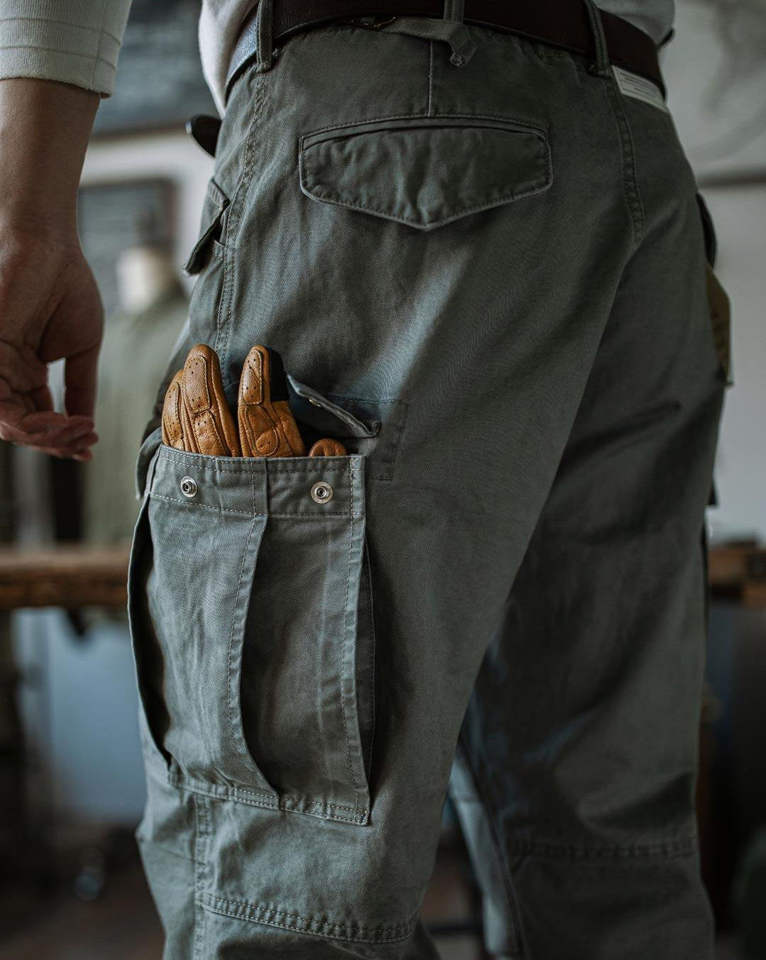 Indigo Washed Tactical Cargo Pants – American Retro Military Pocket Unisex – Pants | japanese streetwear | vintage workwear | unisex | Yamalinclothes