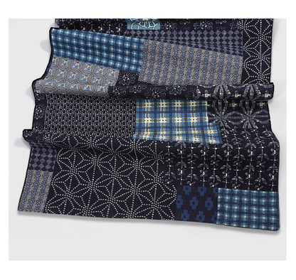 Ethnic Paisley Cotton Scarf – Vintage Patchwork Print Unisex Autumn Winter Wrap