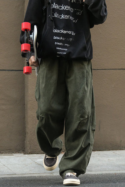 Cotton Utility Pants – Washed Finish & Panel Seams | Yamalinclothes