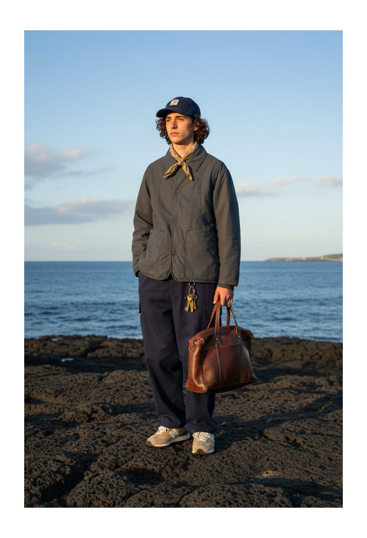 Vintage Workwear Padded Cotton Jacket – Lapel Pocket Men – Japanese vintage | yamalin clothes | Yamalinclothes