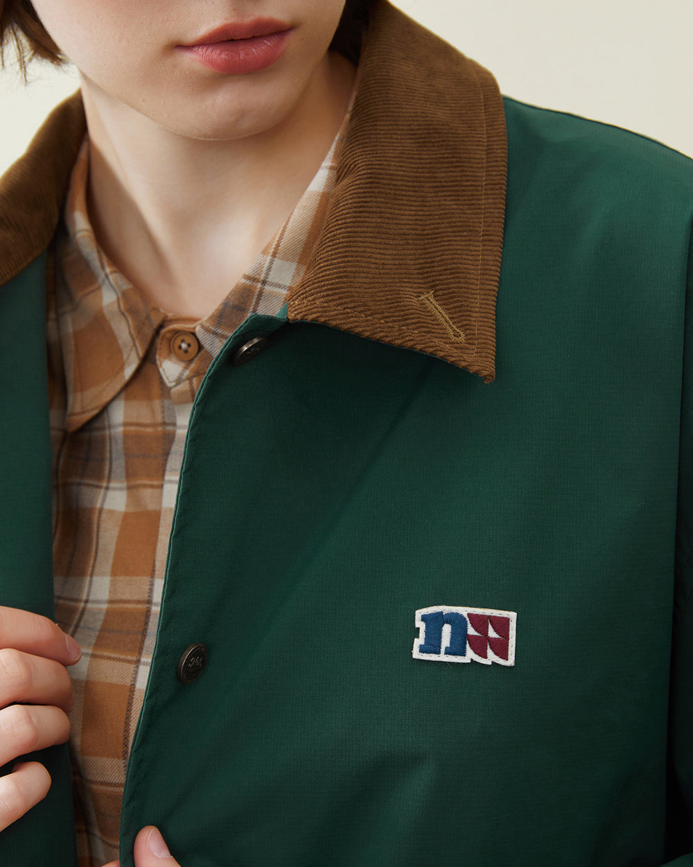 Retro Corduroy Hunting Coach Jacket – Loose Fit Rugged Outdoor Streetwear