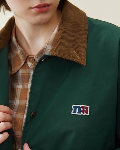Retro Corduroy Hunting Coach Jacket – Loose Fit Rugged Outdoor Streetwear