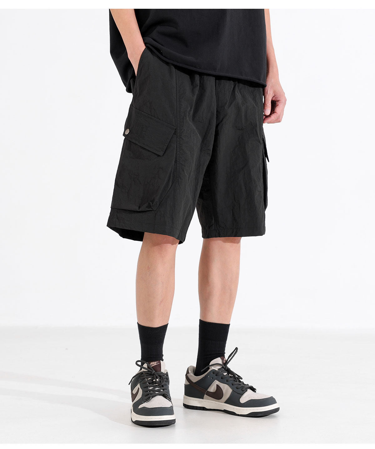 Quick-drying cargo paratrousers, sports shorts, men's summer new style, thin, loose, wide-leg casual mid-length pants | Japanese vintage | yamalin clothes | Yamalinclothes