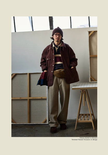 Chore Jacket - Yamalin Classic Heavy Wash French Workwear Cargo Jacket