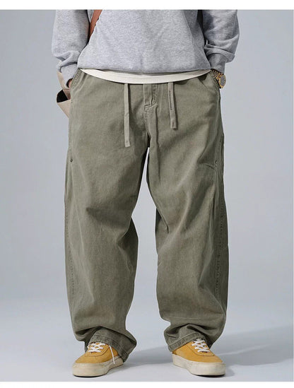Cotton Baggy Pants – Drawstring Waist & Relaxed Leg