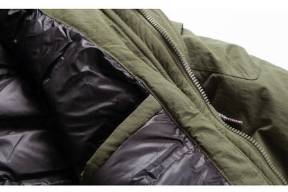 Hooded Down Jacket – Drawstring Multi Pocket | Yamalinclothes
