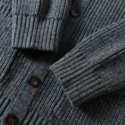 90% Wool Stand-Collar Knit Sweater – Thickened Oversized Unisex