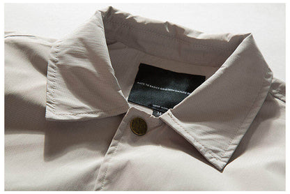 Coach Jacket – Snap Front & Drawstring Hem | Yamalinclothes