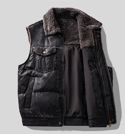 Lambswool Patchwork Thickened Cotton Jacket – Vintage Heavyweight Loose Unisex – Vests | japanese streetwear | vintage workwear | unisex | Yamalinclothes