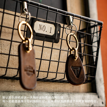 Vintage Distressed Leather Motorcycle Keychain – Custom Key Fob – Japanese vintage | yamalin clothes | Yamalinclothes