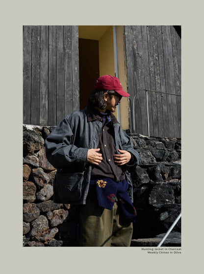 FW25 USAGE Hunting Jacket - Yamalin Heavy Year Washed Cotton Barn Hunting Silhouette Jacket