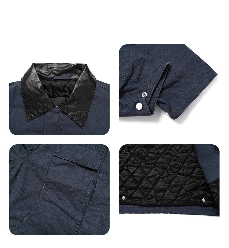 American Vintage Detroit Lapel Jacket – Loose Unisex Streetwear