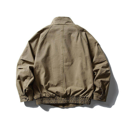 Japanese Vintage Multi-Pocket Denim Shirt – Loose Fit Utility Workwear Overshirt for Men – Japanese vintage | yamalin clothes | Yamalinclothes