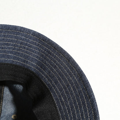 Retro Denim Bucket Hat – Japanese Vintage Unisex