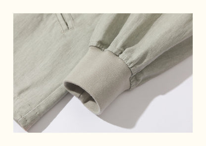 American Vintage Cotton Robe Jacket – Men's Loose Solid Casual Coat