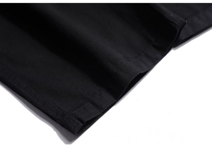 Paratrooper Cargo Pants – Loose Straight Drawstring Casual Trousers Men