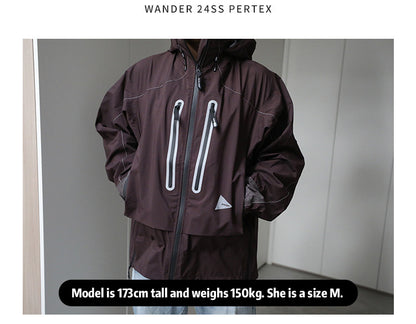 Japanese Outdoor 24SS Pertex Windproof Waterproof Casual Full Laminated 5-Color Jacket – Japanese vintage | yamalin clothes | Yamalinclothes