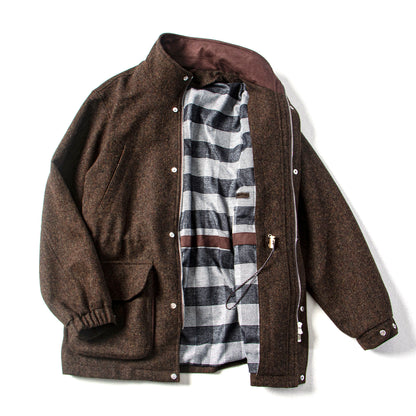 Wool Blend Safari Jacket – Drawstring Waist | Yamalinclothes