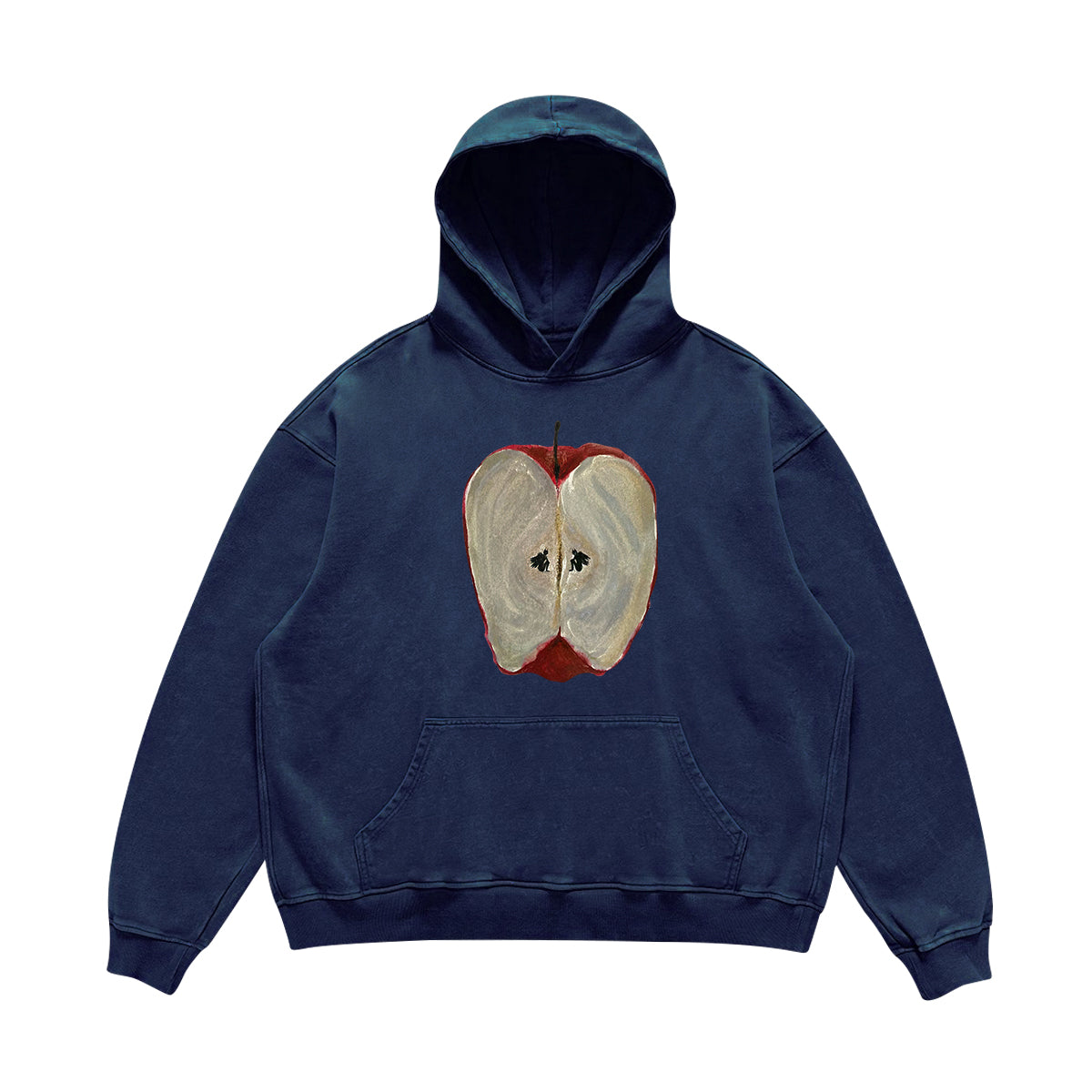 Wang Youbing Studio “Heartfelt Goods” Heavy Loose Hoodie – High-Street Couple Oversized Sweatshirt
