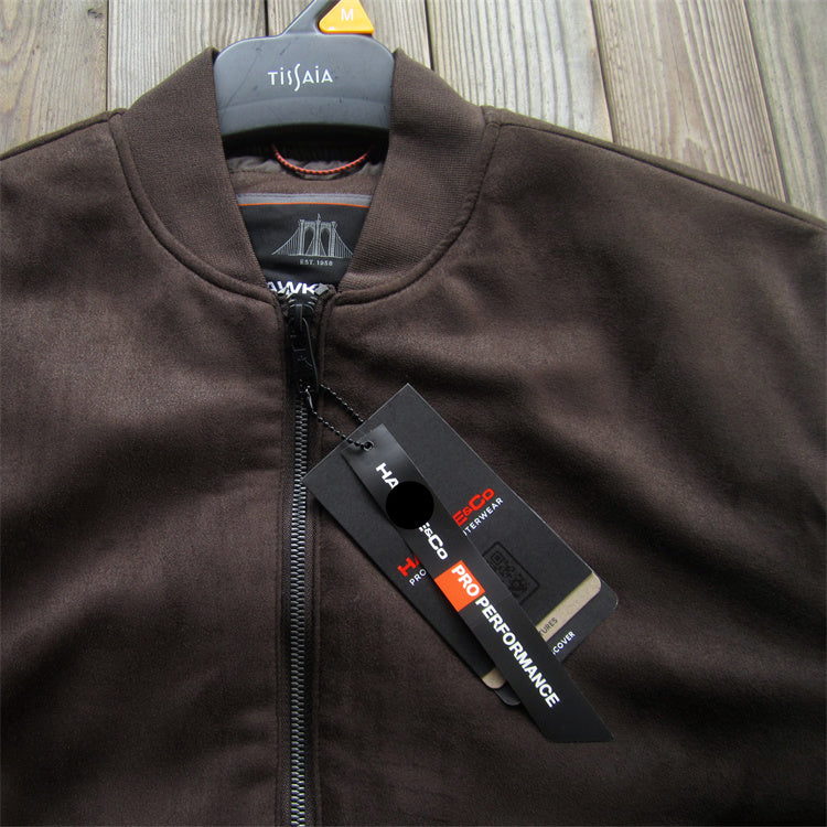 Men's Foreign Trade Original Ultra-Thick Suede Jacket - Skin-Friendly Soft Stretch Warm Cotton Coat