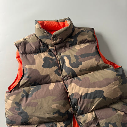Men's Reversible 90% White Duck Down Camouflage Vest