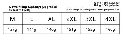 Portugal High Fill Power 85% Duck Down Jacket – 2025 Thickened Winter Coat for Men