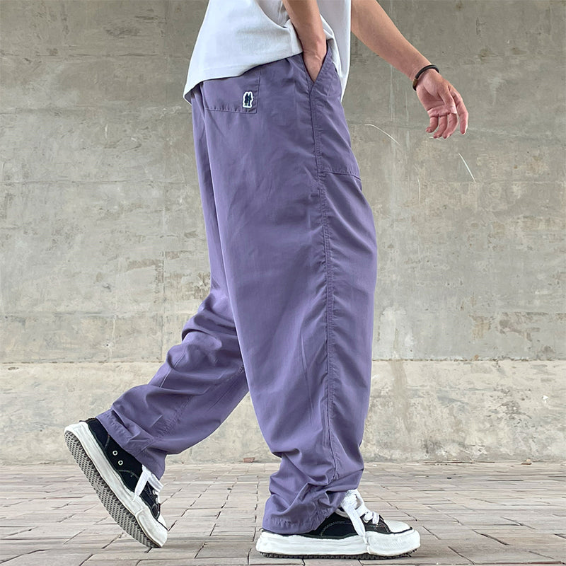 Unisex Japanese Style Summer Cargo Pants - Thin Quick-Dry Breathable Loose Paratrooper Pants