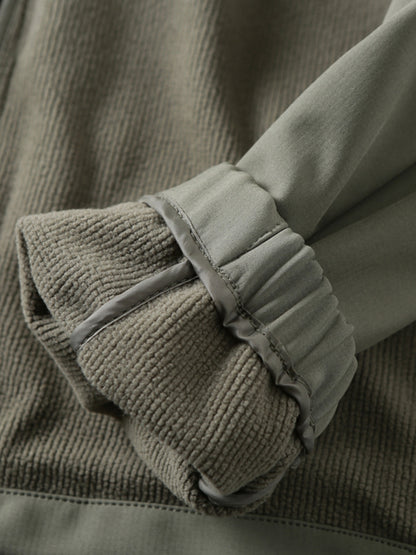 Men's Plus Size European American Style Soft Shell Jacket - Autumn Winter Windproof Waterproof Fleece Coat