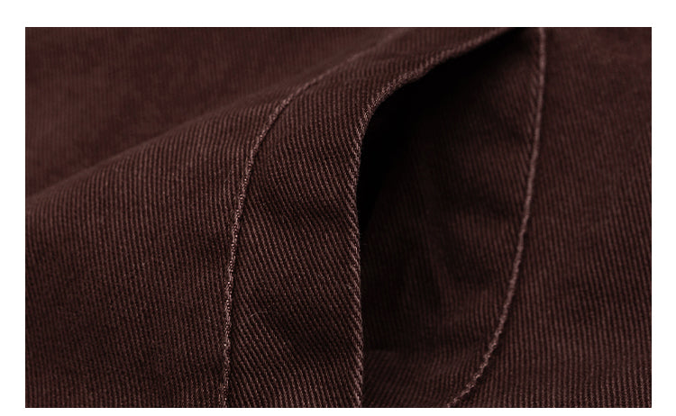 Men's Japanese Retro Lamb Wool Jacket - Thickened Stand Collar Couple Cotton Coat