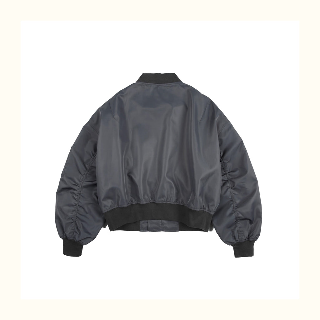 American-Retro Embroidered Badge Flight Jacket – Baseball Collar Short Coat (Unisex)