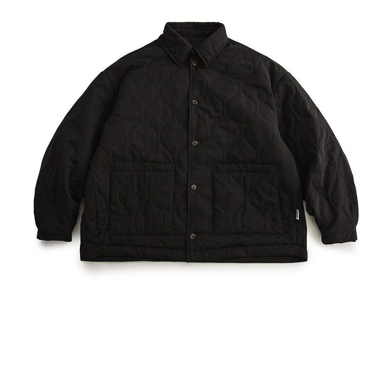 japanese Minimalist Quilted Cotton Jacket - Lightweight Couple Coat