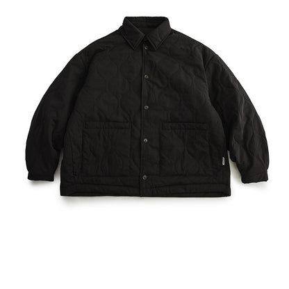 japanese Minimalist Quilted Cotton Jacket - Lightweight Couple Coat