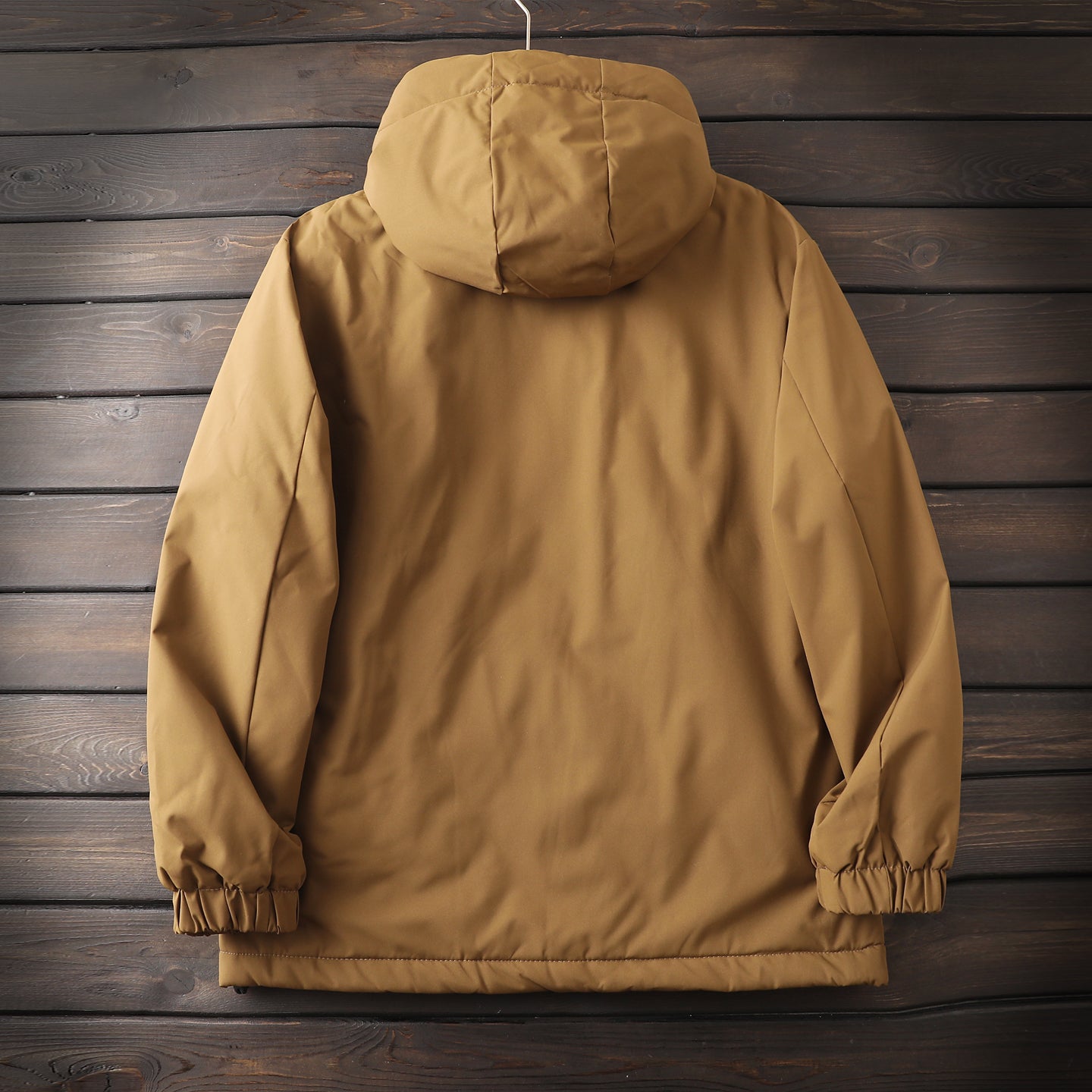 Men's Plus Size Euro-American Style Winter Jacket - Windproof Waterproof Hooded Thickened Cotton Coat