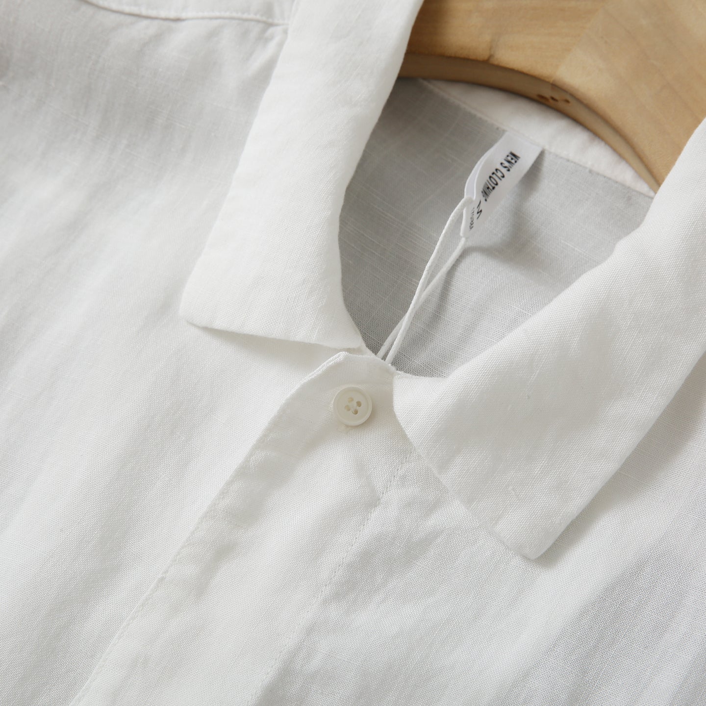Cool Antibacterial Linen/Lyocell Men's Summer Turn-down Collar Loose Casual Short Sleeve Shirt Top