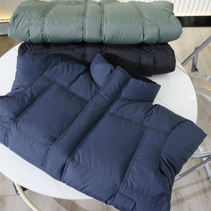 Lightweight 600 Fill Down Puffer Jacket – Stand-Collar Thickened Warm (Men & Unisex)